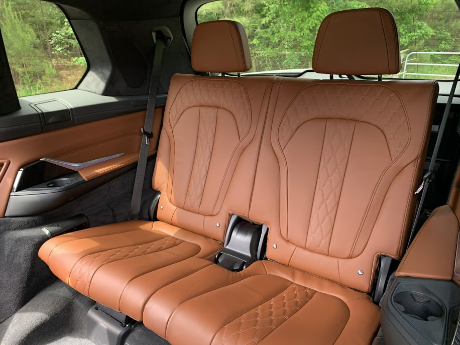 BMW X7 quilted third-row seats