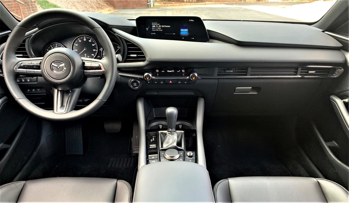 2021 Mazda3 hatchback dashboard