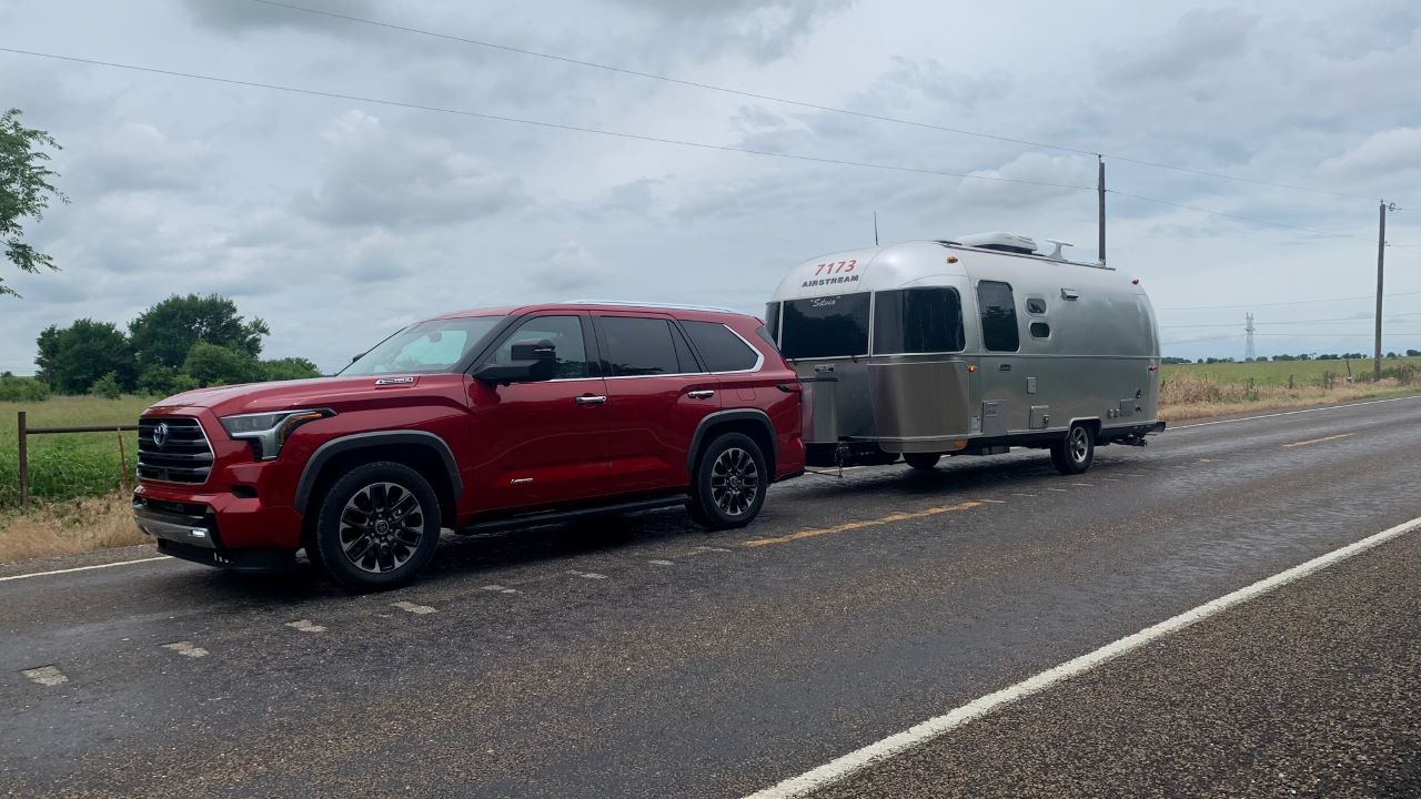 Toyota Sequoia with an Airstream