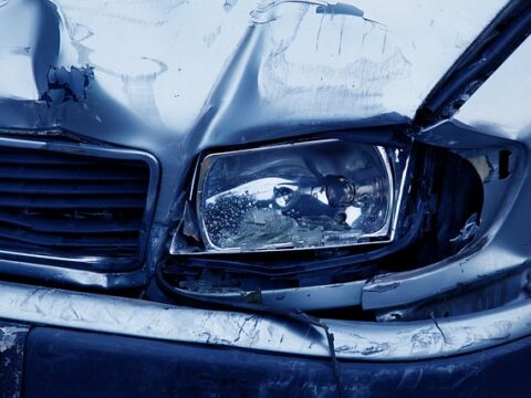 broken headlamp
